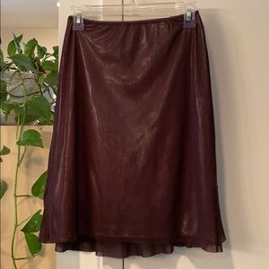 Vivienne Tam Shimmering Knee Length Skirt